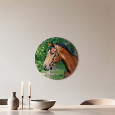 KitchenArt - Gentle Strength - Muurcirkel Binnen - ø 40 cm - Wandcirkel - Mét Ophangsysteem - Wanddecoratie - Muurdecoratie