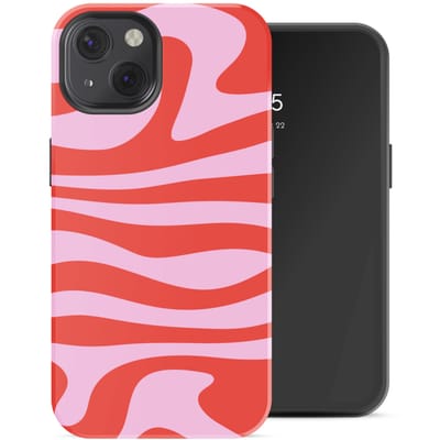 Selencia Hoesje - Geschikt voor Apple iPhone 13 - Backcover geschikt voor MagSafe - Dream Swirl Pink