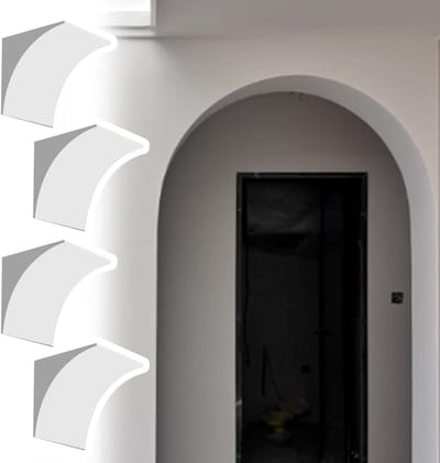 Deurboog Set - Sierlijst Gebogen - Interieur Afwerken - Kant-en-Klaar Ontwerp - Aanpasbaar - Schilderbaar
