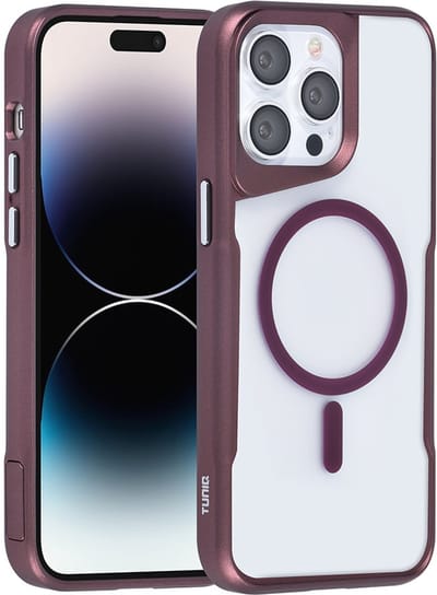 TUNIQ telefoonhoesje voor Apple iPhone 14 Pro Max - MagSafe siliconen backcover - Rood