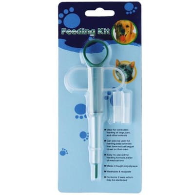 Huisdier Medicijn Spuit Tablet Pil Gun Piller Duw Dispenser Medicijn Water Melk Spuit Hond Kat Buis Voeder Gereedschap Hond Accessoires Decoratie groen