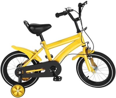 14 Inch Kinderfiets met Trainingswielen voor Jongens en Meisjes