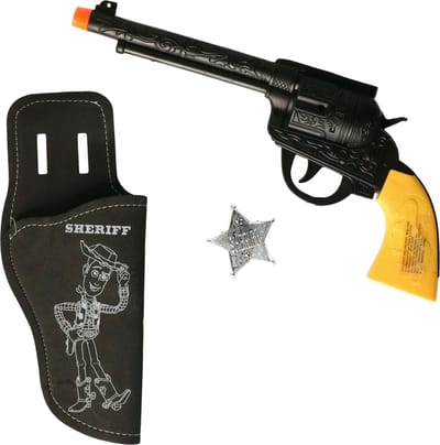 Atosa Cowboys pistool en holster - verkleed speelgoed - kinderen - kunststof - Western thema