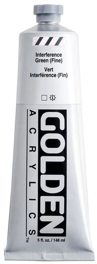 Golden Heavy Body Acrylverf Interference Groen (fijn) 148 ml