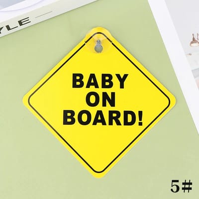 CHPN - Baby on Board bordje - Baby in de auto plaatje - Met zuignap - Baby aan boord