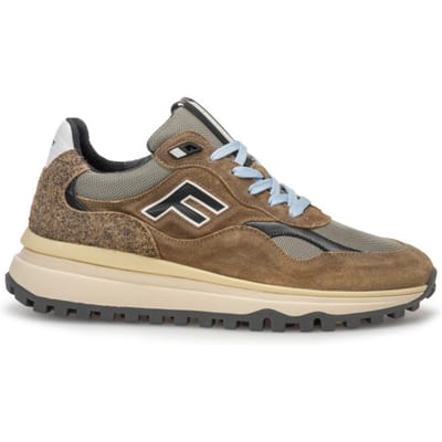 Floris van Bommel - DE GRIPPER 01.06 - Lage sneakersVrije tijdsschoenenHeren sneakers - Kleur: Taupe - Maat: 42