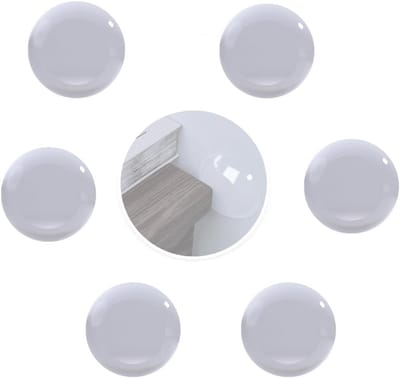 Siliconen Wandbeschermers 6-Pack, Herbruikbare Geluiddempende Pads voor Meubels en Muren, Ideaal voor Bescherming en Geluidsisolatie