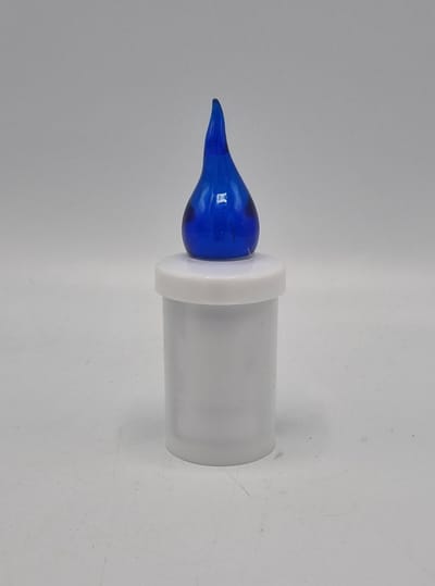 Led kaars - S5 - Blauw - 1440 branduren - Inclusief batterijen - Flikkerend vlam - Grafkaars - Graflichtje - Herdenkingslicht