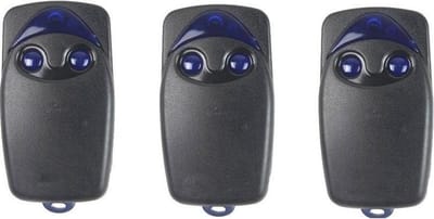Handzender geschikt voor Nice FLO2R-S | 433,92MHz | Zwarte uitvoering | 2 kanalen