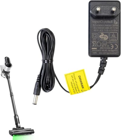 Stofzuiger Oplader - Oplaadkabel Adapter - Stofzuiger Onderhoud - Specifiek Ontwerp - 9x7x4 cm - Zwart