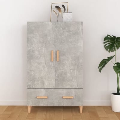 vidaXL - Hoge - kast - 70x31x115 - cm - bewerkt - hout - betongrijs