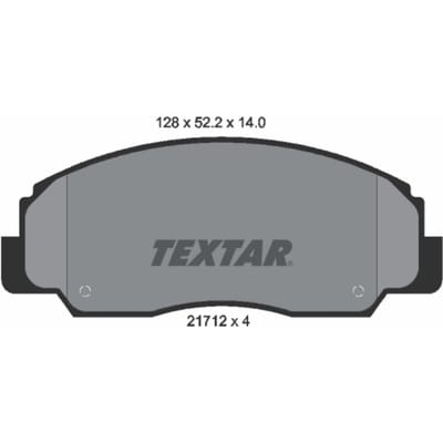 Remblokset TEXTAR 2171201, voor