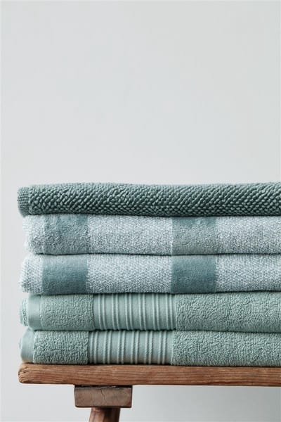 Beddinghouse Sheer - Katoen - Handdoek - 60x110 cm - Groen
