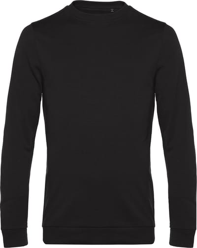Sweater 'French Terry' B&C Collectie maat S Pure Black