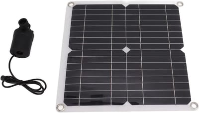 Zonnepaneel Kit - Waterpomp Set - Tuin Watergeven - 100 Watt Vermogen - DC12V - Zwart