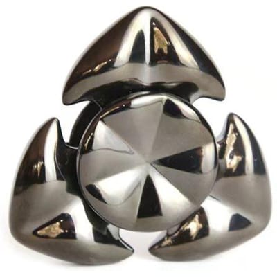 Inktvis EDC Fidget Spinner Roestvrij Staal Driebladig Hand Spinner Creatief Stressverlichtend Speelgoed Kantoor Volwassenen Cadeaus zwart
