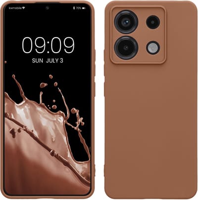 kwmobile telefoonhoesje geschikt voor Xiaomi Redmi Note 13 Pro 5G / Poco X6 5G - Hoesje voor smartphone - Precisie camera uitsnede - In Mokka