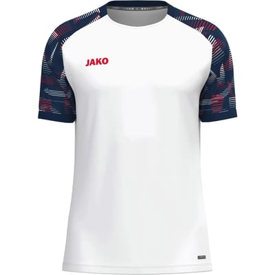 JAKO T-shirt Sonic wit/marine/rood 6126-039