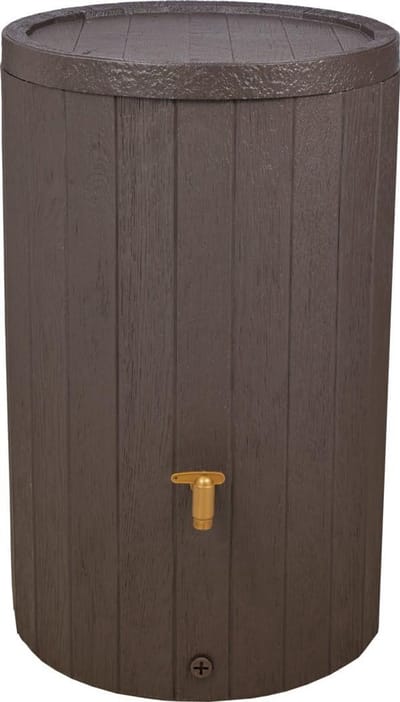 Regenton Houtlook 220 Liter Bruin - Duurzaam Regenwater Opvangen