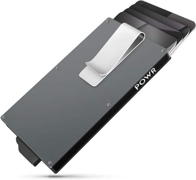 Slanke Metalten Cardhouder met RFID Bescherming en Clips