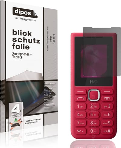 dipos – Matte Privacy Screenprotector geschikt voor HMD 102 2025 | Anti-Spy Beschermfolie