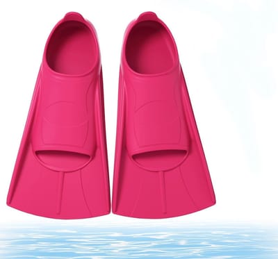 Korte zwemvliezen voor kinderen van siliconen, uniseks, comfortabel voor snorkelen en zwemtraining, ideaal voor aquasporten en zwembadsessies