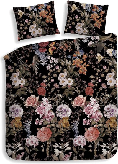 Heckettlane Jane Dekbedovertrek - Lits-jumeaux - 240x200/220 cm - Black
