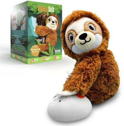 Baby Shusher Luiaard Knuffel – Rustgevend “Shhh”-Geluid, Geluidsgeactiveerde Huilsensor, 1-Uurs Timer & Volumeregeling