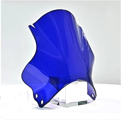 Motorfiets Windscherm - Universele Voorruit - Comfortabel Rijden - Verstelbaar Ontwerp - 5-7 Inch - Blauw