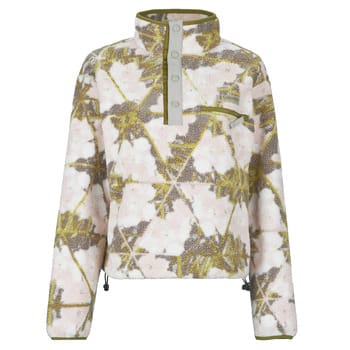 Columbia  Fleece Jack HELVETIA II PRINTED CROPPED HALF SNAP FLEECE