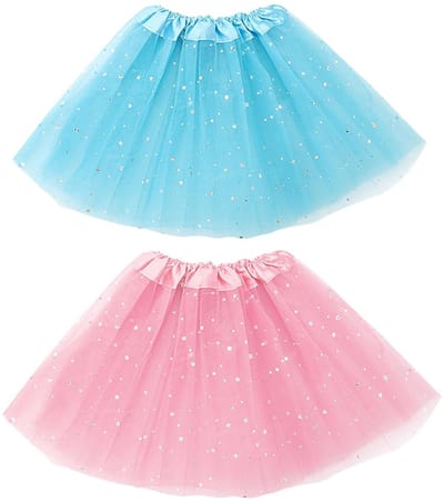 Dailygoods- Tutu Rok 3 Lagen - Tutu Roze - Tutu Blauw - Dansrokje - Verkleedkostuum - Geschikt voor 2-8 jaar - Dansrok
