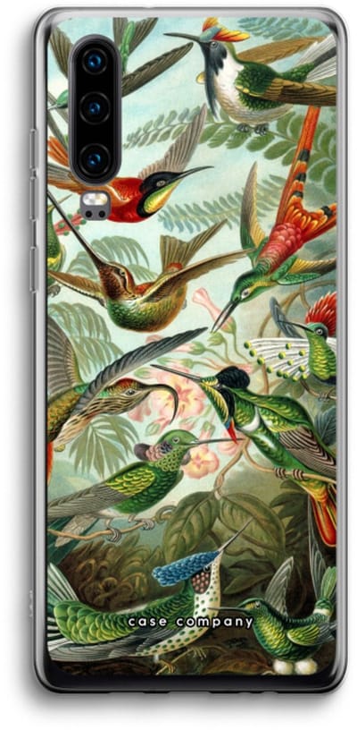 Case Company® - Hoesje geschikt voor Huawei P30 hoesje - Haeckel Trochilidae - Soft Cover Telefoonhoesje - Bescherming aan alle Kanten en Schermrand