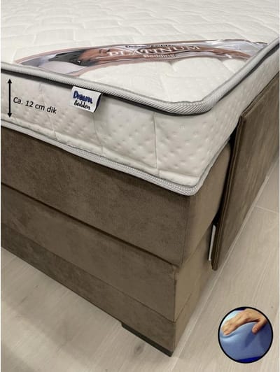 Platinum 70x190 - 12 cm dik - Bamboo Hoes - HR55 Koudschuim - Topdekmatras