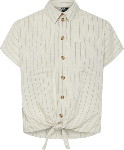 PIECES - PCPIA SS TIE SHIRT WVN NOOS - Dames - Blouses