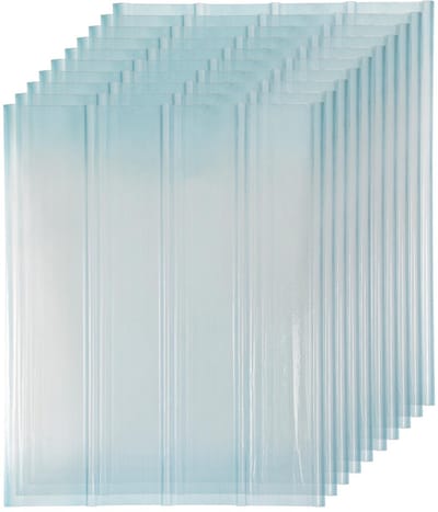 Golfplaten - Trapeziumplaten - Dakbedekking - Onbreekbaar glasvezel - 90 x 120 cm - Transparant