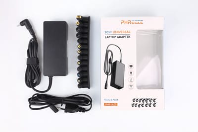 Universele AC Adapter tot 90W geschikt voor Laptop, Monitor, Smart TV, CamCorder, Camera, Laptop, Kolfapparaat, TV Box, Satelliet ontvanger, Harddisk en veel meer