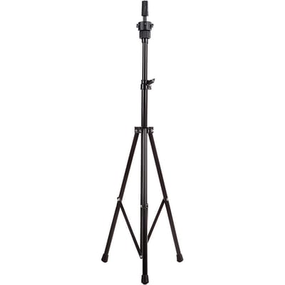 Trépied en métal réglable, support de tête de formation de coiffure, moule de perruque, support de Mannequin black