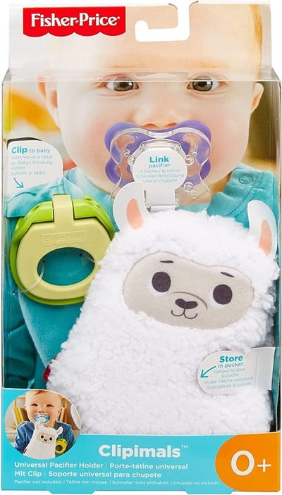 Fisher Price Clipimals Lama - Speenkoord - Spenenketting - Speen