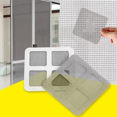 10 cm X 10 cm 3 pièces Anti-insectes porte mouche moustiquaire moustiquaire moustiquaire pièce réparation bande Patch adhésif pr