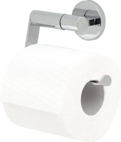 Tiger Noon - Wc rolhouder zonder klep - Toiletrolhouder - Zonder boren - Boren of lijmen - Chroom