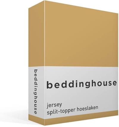 Beddinghouse Jersey - Splittopper Hoeslaken - 140x200/210/220 - Geel
