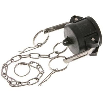 Camlock DN 32 (1 1/4'') Koppeling PolypropyleenEnd Cap Type DC MIL-C-27487