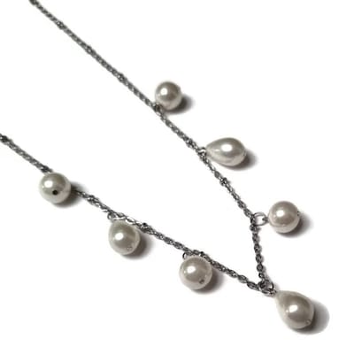 Aramat Jewels | Halskettingen | Stijlvolle Stalen Parelketting | | | |1,5mm | Staal | Volwassenen | Verkleurd niet