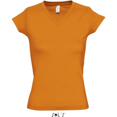SOL'S Women´s V-Neck-T-Shirt Moon L156 - orange - XXL