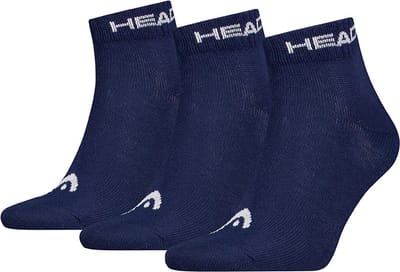 HEAD unisex 3P quartersokken elements blauw