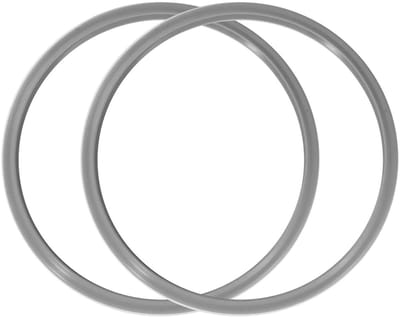 Dailygoods- Afdichting Vervangend - 2x Siliconen Afdichtingen - Hittebestendig - Voedselveilig - Compatibel met Snelkookpannen - Diameter 22 cm - Siliconenring