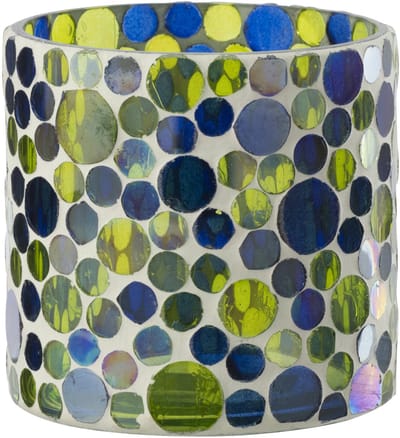 J-Line kaarshouder - glas - blauw/groen - medium