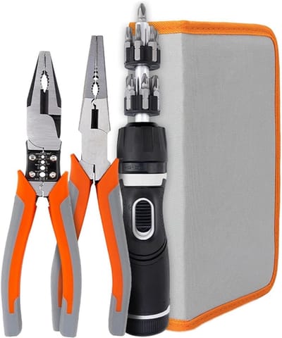 Gereedschapsset Elektricien - Tangen set - Thuisreparaties - Multifunctionele set - 4-delige set - One Color