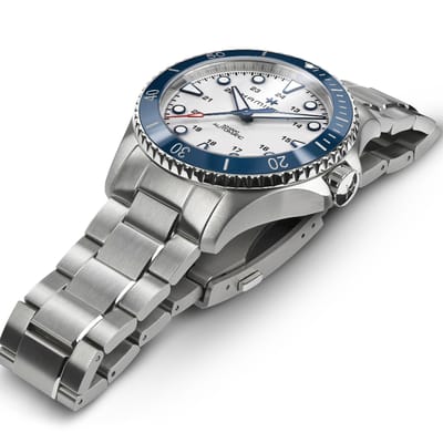 Hamilton Khaki Navy Scuba roestvrij staal zilveren wijzerplaat automatisch duiker H82505150 300M herenhorloge zilver