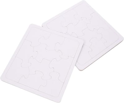 Lege Puzzels Vellen - DIY Puzzels Tekenen - Knutselen en Tekenen - Zelf Ontwerpen - 18.70X16.70CM - Wit